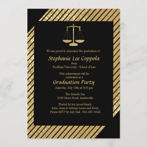 Lawyer Invitations | Zazzle CA