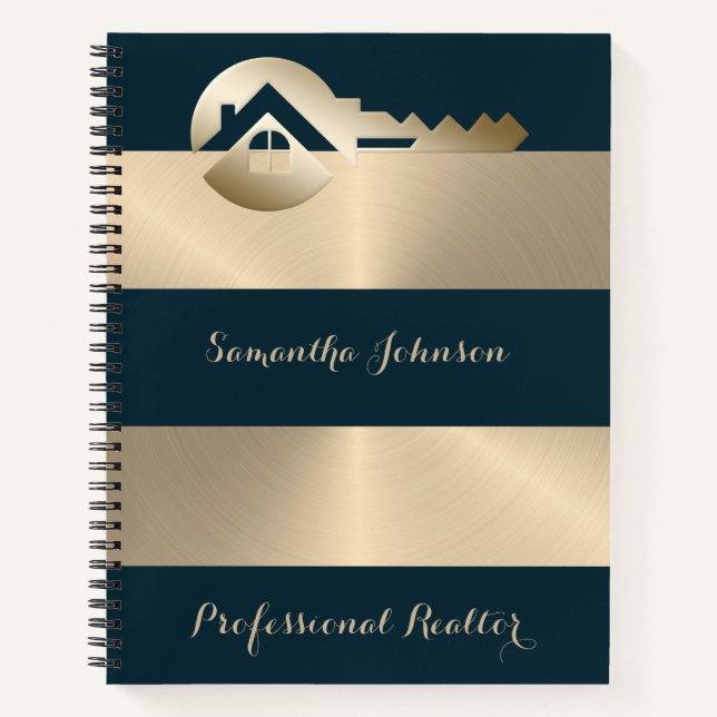 Gold Key Blue Spruce Realtor Carnet d'affaires (Devant)