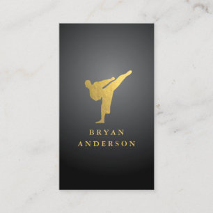 Gold Kickboxing - Karate Business Card