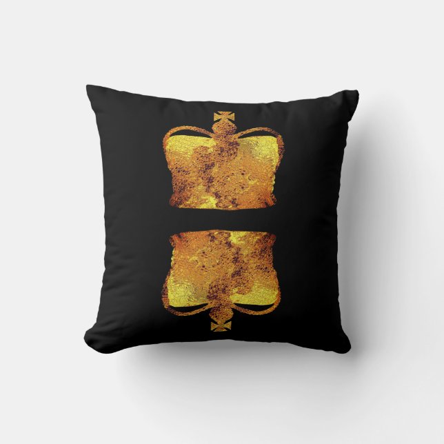 Gold King Crown Cushion (Front)