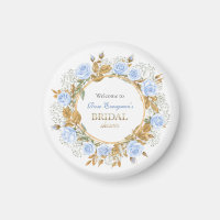 Gold-Kissed Blue Rose Bridal