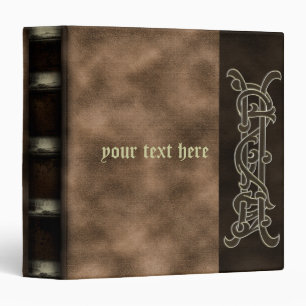 Gold Knotwork Vintage Leather Binder