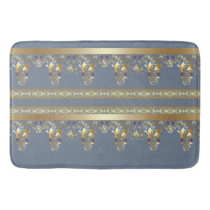 Gold lace bath mat