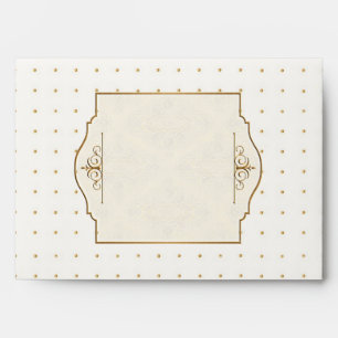 Gold & Lace Classic Formal Elegant Wedding Invite Envelopes