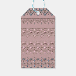 Gold lace gift tags