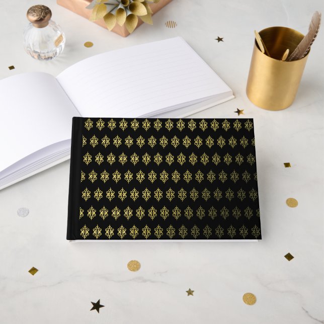 Gold Lace Guestbook  (Front Open)