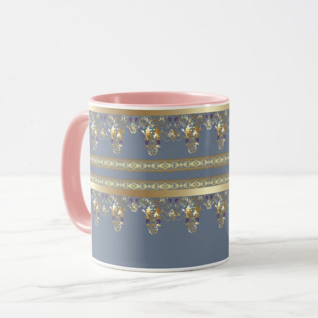Gold lace mug (Front Left)