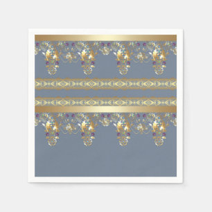 Gold lace napkin