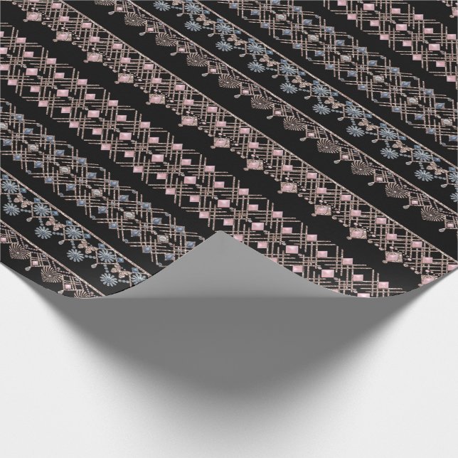 Gold lace wrapping paper (Corner)