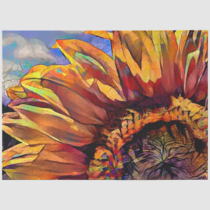 Gold Large Sunflower Elegant Collection Tissue Paper