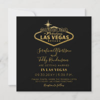 Gold Las Vegas Fabulous Destination Square Wedding