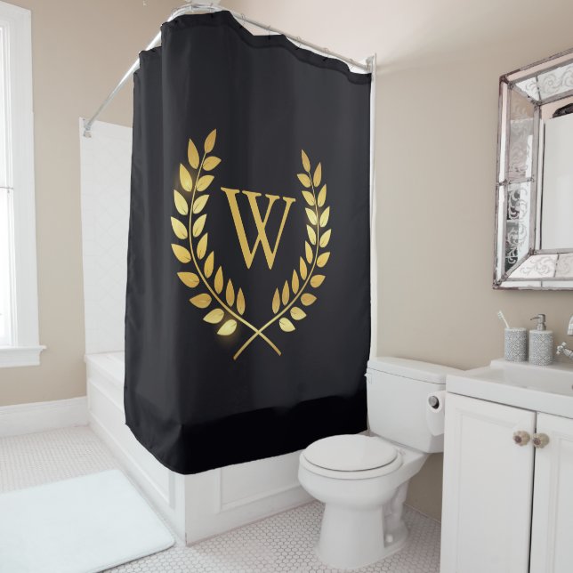 Gold Laurel Wreath Monogram (In Situ)