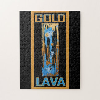 GOLD LAVA JIGSAW PUZZLE