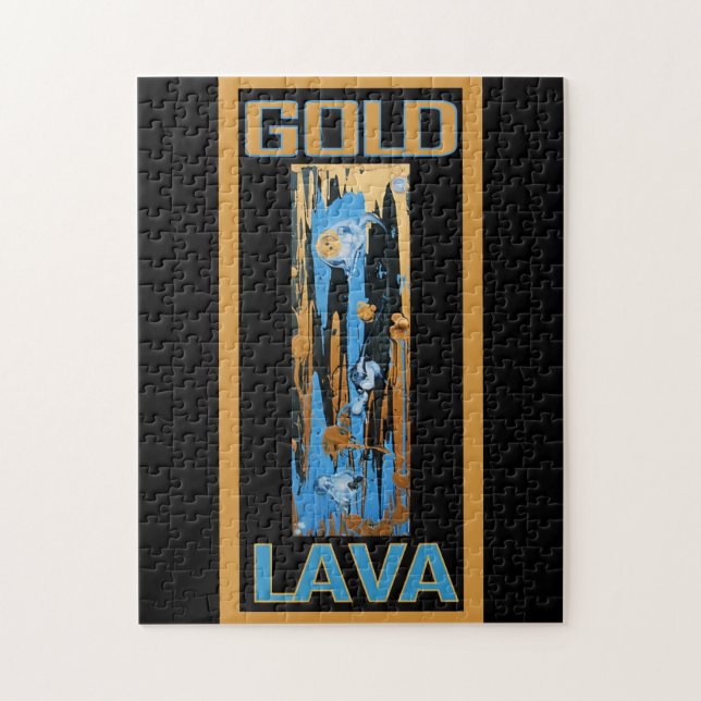 GOLD LAVA JIGSAW PUZZLE (Vertical)