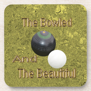 Gold Lawn Bowls Bowled Beautiful, Coaster