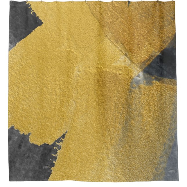 Gold leaf, abstract black design (Front)