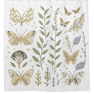 Gold Leaf and Butterflies