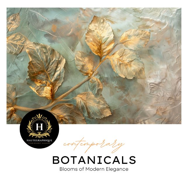 Gold Leaf Botanical Tissue Paper  (Creator Uploaded)