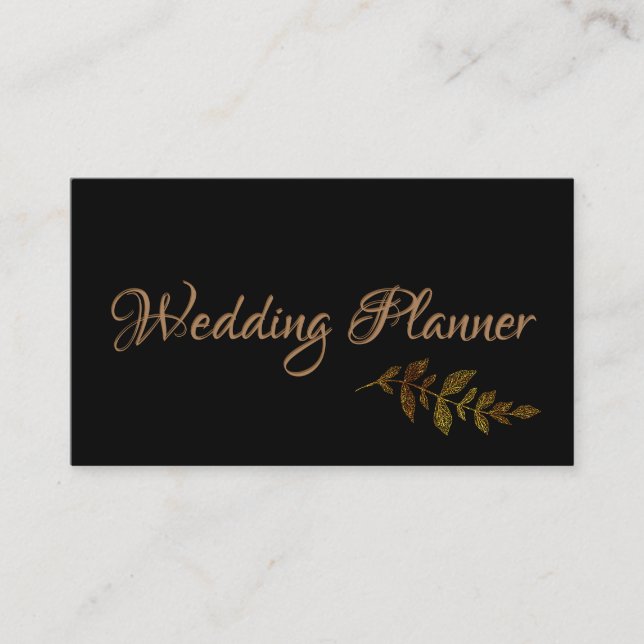 Gold Leaf Business Card (Front)