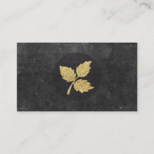 Gold Leaf   Deluxe, Slate II Business Card