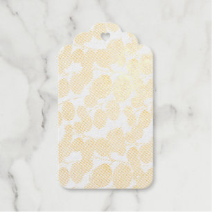 Gold Leaf Foliage Wedding Party  Gift Tags