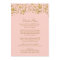 Gold Leaf Glitter Confetti Dot Elegant Dinner Menu