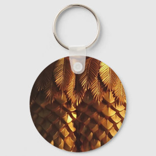 Gold Leaf Key Chain