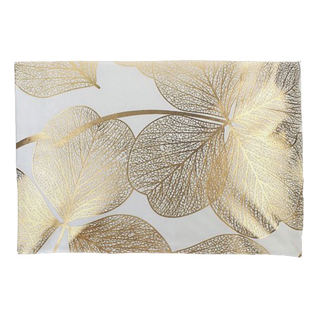 Gold Leaf Pillowcase Set (Front)
