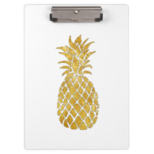 gold leaf pineapple look clipboard