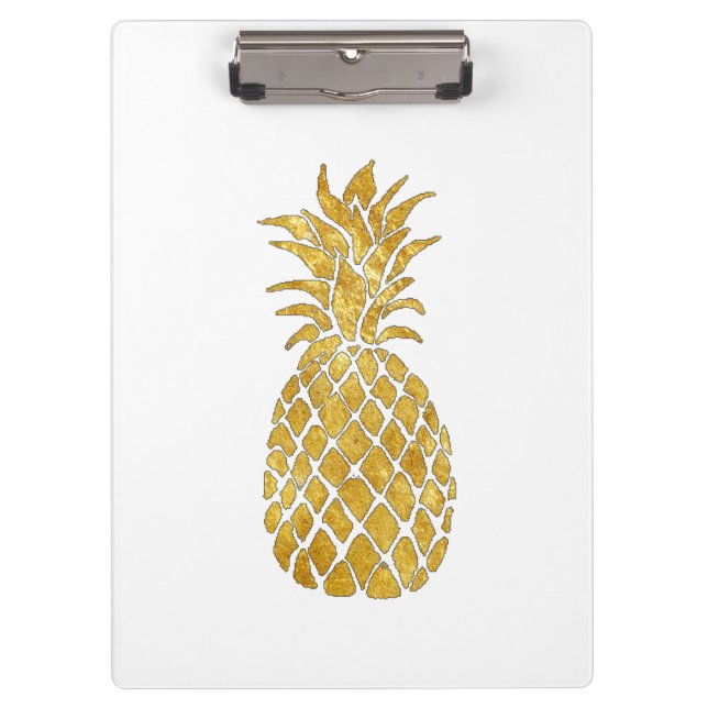 gold leaf pineapple look clipboard (Front)