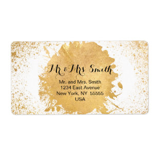 Gold Leaf Spray Postage & Stationary