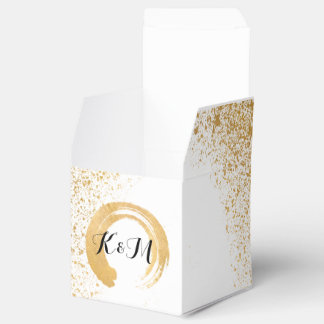 Gold Leaf Spray Reception Accessories Favor Box