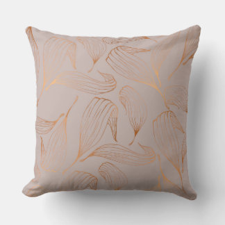 Gold Leaf Taupe Reversible Pillow
