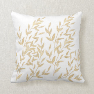 gold leaf throw pillow