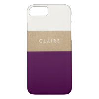 Gold leather and plum