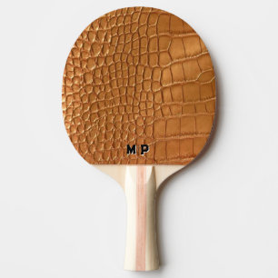 Gold leather texture luxury meeting planner ping pong paddle