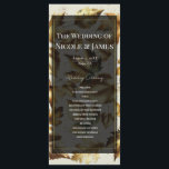 Gold Leaves Almond Beige & Black Wedding Program<br><div class="desc">Wedding Program. check out the entire collection.
Customize this for your Wedding or special event.</div>