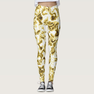 Gold Leggings Gold Stylish Motif Leggings