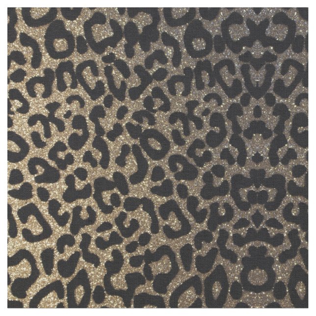 Gold Leopard Fabric (Close Up)
