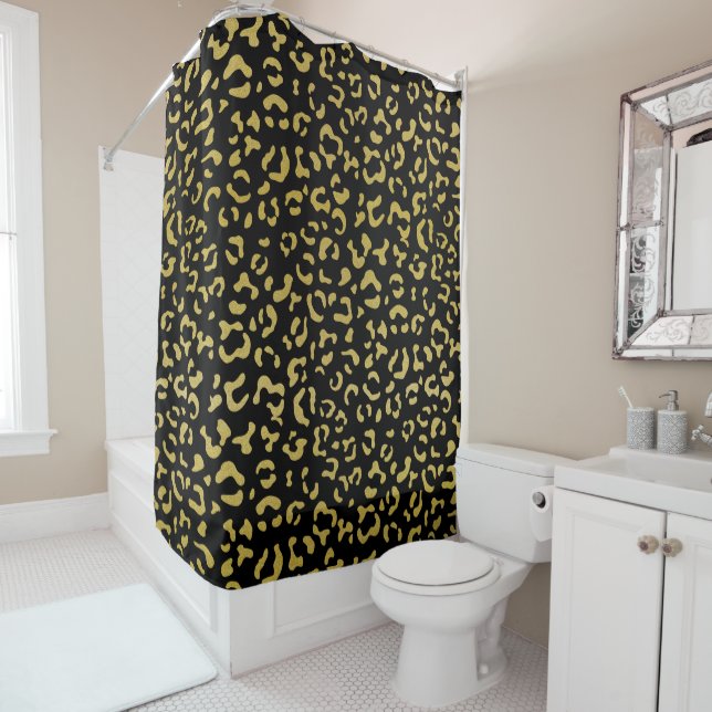 Gold Leopard, Gold Glitter, Leopard Pattern (In Situ)