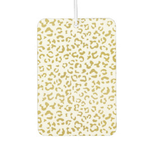 Gold Leopard, Gold Glitter, Leopard Print Air Freshener