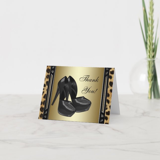 Gold Leopard Merci Cartes (Devant)