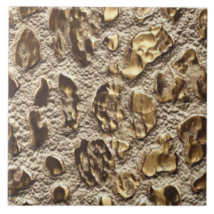 Gold Leopard Metallic Animal Spots Tile