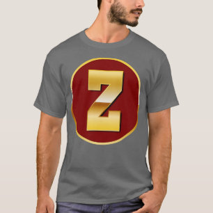 Gold letter Z T-Shirt