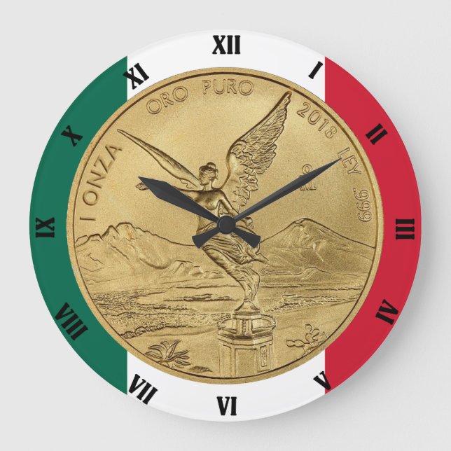 GOLD LIBERTAD COIN LARGE CLOCK (Front)