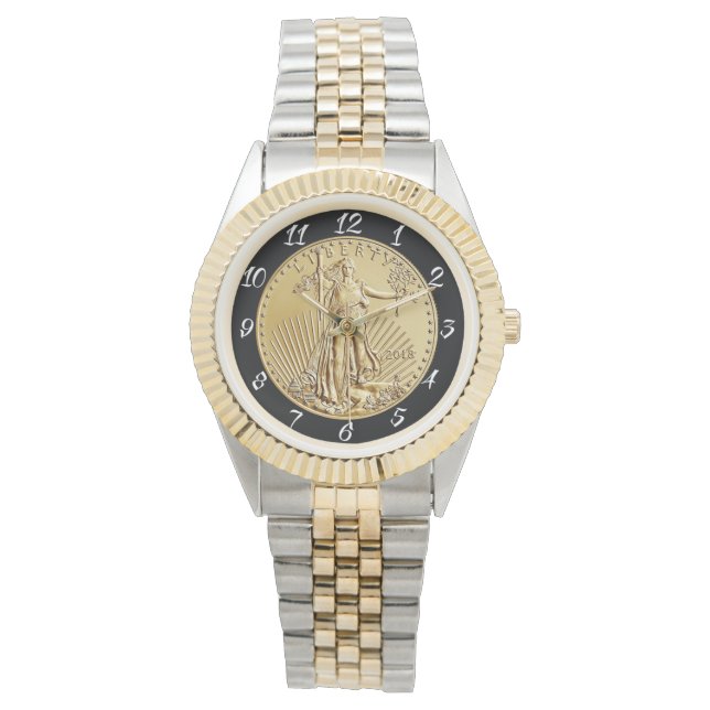 GOLD LIBERTY COIN COIN WATCH (Front)