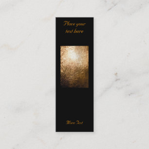 Gold Light 001 - Bookmark Mini Business Card