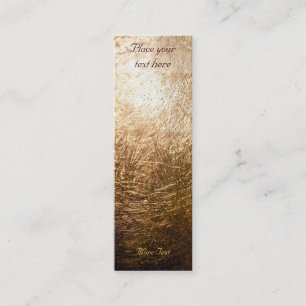 Gold Light 001 - Bookmark Mini Business Card