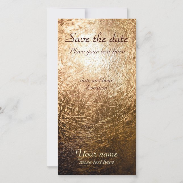 Gold Light 001 Save The Date (Front)