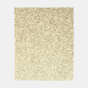 Gold light soft glitter sparkles fleece blanket